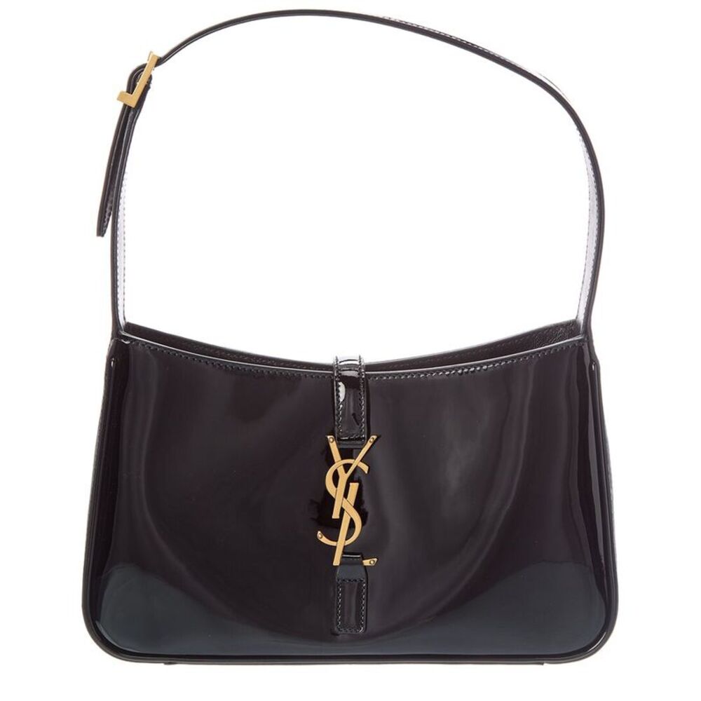 Saint Laurent Le 5 A 7 Patent Hobo Bag